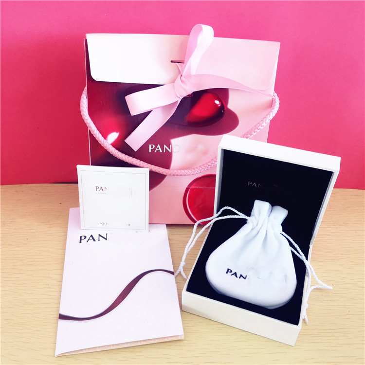 Red Love Five Piece Set & No.1Pandora Box Pan Jia Bracelet box Bead box Ring box Pandora Bracelet box packing box storage box