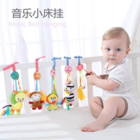 Детский мультяшный музыкальный мобиль на коляску с животными, музыкальные инструменты, погремушка, детская игрушка для кровати, 0 лет, 1 лет