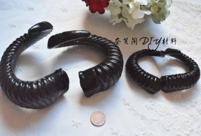 taobao agent Black and White Simulation Sheep Horn 12cm*12cm 9cm*7cmlolitadiy head jewelry