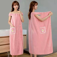 Банный халат, хлопковое летнее банное полотенце, большой размер