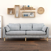 sofa vải nordic căn hộ nhỏ sofa phòng khách ba nội thất thể tháo rời và có thể rửa được hiện đại quần thể nhỏ gọn đã sẵn sàng - Ghế sô pha bộ sofa