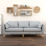 sofa vải nordic căn hộ nhỏ sofa phòng khách ba nội thất thể tháo rời và có thể rửa được hiện đại quần thể nhỏ gọn đã sẵn sàng - Ghế sô pha bộ sofa