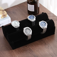 Черный бархатный двухслойный браслет