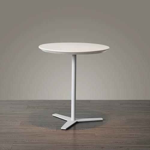 Современный и минималистичный белый круглый диван, кофейный журнальный столик