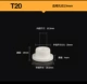 T20 (применимые поры 19 мм)