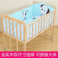 Универсальная кроватка из натурального дерева, детская экологичная колыбель для новорожденных для приставной кровати