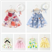 Quần áo trẻ em cô gái nước ngoài ăn mặc mùa hè 2018 trẻ em mới của hoa đầm đầm bé mùa hè ăn mặc công chúa váy