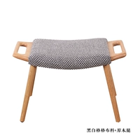 Черно -белая ткань Gege+бревенчатая нога