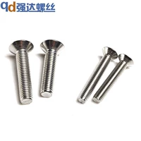 M10 304 thép không gỉ bắt chéo đầu vít phẳng đầu vít phẳng đầu vít vít GB819 GB fastener tiêu chuẩn - Chốt ốc vít gỗ