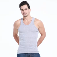 Áo vest nam cotton nam trẻ trung Kiểu áo len trắng thoáng khí thể thao mùa hè Áo vest nam co giãn áo mặc vest