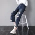 Mùa xuân quần jeans ống rộng nữ rộng eo mùa hè 2019 mới của phụ nữ mùa xuân quần chín thẳng - Quần jean thời trang nữ 2021 Quần jean