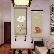 Mới Của Trung Quốc Phòng Ngủ Cổ Điển Tấm Thảm Vải Bức Tranh Mực Phong Cách Trung Quốc Sơn Trang Trí Nghiên Cứu Phòng Khách Phòng Nền Tường Chăn