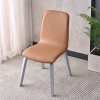 BMW Серый кожаный стул S с оранжевыми ножками