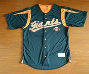Liên đoàn giải đấu Mỹ San Francisco Giants ngắn tay áo thêu thể thao giản dị bóng chày phù hợp với mùa hè 16-6 trọng lượng nhẹ