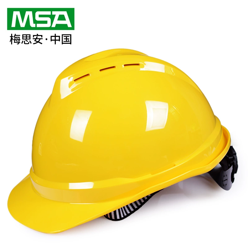 non bao ho lao dong MSA Mei Si'an thích mũ cứng PE tiêu chuẩn công trường xây dựng lãnh đạo giám sát xây dựng mũ bảo hiểm an toàn kỹ thuật xây dựng non bao ho nón công trình 
