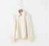 111167 Nhật Bản boutique bốn màu nhỏ ve áo cổ điển đôi ngực tính lão hóa áo len ngắn Áo khoác ngắn