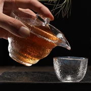 Nhật Bản phong cách búa tuyết bìa bát búa mẫu trà tay cầm nồi đặt cốc cốc cốc công bằng một nồi bốn tách trà Kung Fu bộ - Trà sứ