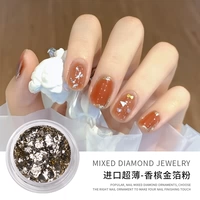 Импортный ультра-тонкий-кампинговый порошок золотой фольги