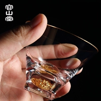 Rongshantang Tea Set Cup Glass Cup Master Cup Kung Fu Tea Cup Cup Cup Cup Đơn sáng tạo Phong cách Nhật Bản Cúp vàng - Trà sứ binh pha tra