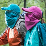 Người đàn ông và phụ nữ ngoài trời mô hình mũ lông cừu thể thao giải trí ấm áp chống bụi mũ câu cá cưỡi mũ lạnh gấp vành