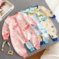 Детский осенний хлопковый спальный мешок, детская пижама