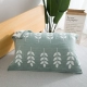 Листовой зеленый бамбук хлопчатобумажная подушка полоса