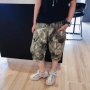 Quần mùa hè Breu 2019 phiên bản Hàn Quốc cho bé trai ngụy trang thun thường xuyên quần 7 quần 1808 - Quần quần áo bé gái
