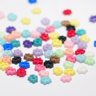 taobao agent Mini baby clothing accessories DIY handmade accessories soldier buttons 4MM small flower buttons