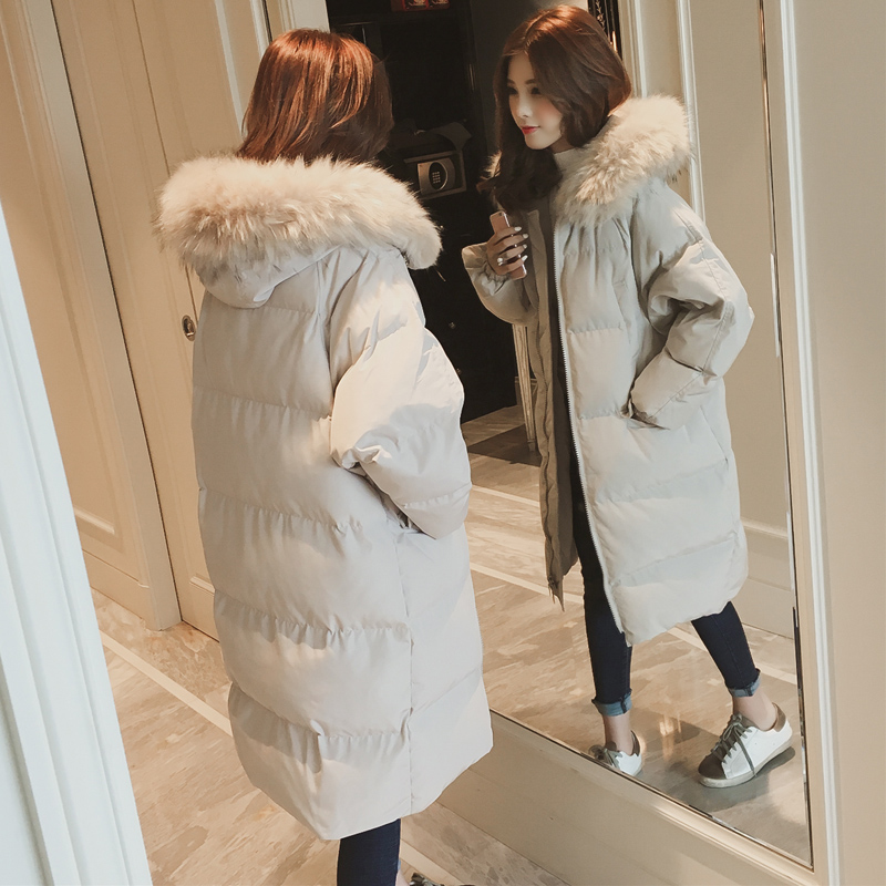 Chống mùa bông quần áo phụ nữ phần dài mùa đông 2018 mới Hàn Quốc phiên bản của áo bông dày hoang dã bông áo khoác mùa đông bọ cạp