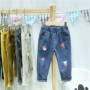 Bé gái mặc quần jeans xuân 2019 mới cho bé quần dài quần bé gái 1-2-3-4 tuổi 5 - Quần shop trẻ em