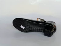 Черная низкая база каблука 3,5 см