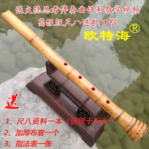 Orte Haishi Внешний разрез Guizhu nan xiao с бамбуковым корнем японского стиля из пяти -дыры.