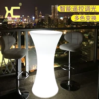 Led dạ quang cao bàn thanh bàn ghế sáng tạo đồ nội thất sáng thanh bàn Đài Loan bàn cà phê phân - Giải trí / Bar / KTV ghế tròn xoay