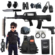 Súng đồ chơi trẻ em đặt súng bắn chéo súng tiểu liên súng nước 3-12 tuổi cậu bé cảnh sát đặc biệt quà tặng