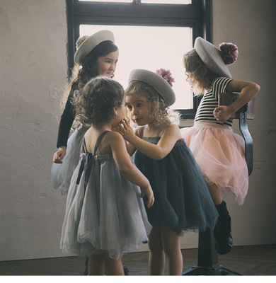 0-1-2-3-4 tuổi Nữ bé quai váy bé gái váy váy bé gái treo váy mùa hè mát mẻ - Váy