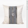 澜 品 家居 Trung Quốc phong cách tối giản mô hình phòng bằng túi đệm gối màu be trung tâm khâu trang trí gối vuông gối vuông sofa