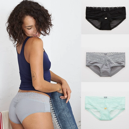 Покупка оригинальных американских мягких кружевных трусиков American Eagle Outfitters по системе «все включено».