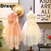 2018 mùa hè mới cô gái Hàn Quốc màu tinh khiết ren khâu lưới váy trong trẻ em của giản dị không tay váy Váy