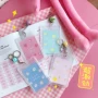 Nhật bản và Hàn Quốc phim hoạt hình cá tính trái cây thẻ dâu tây bộ sinh viên thẻ set chuông hộp chìa khóa chuỗi lưu trữ thẻ nữ vỏ bọc thẻ căn cước có nắp