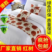 Khách sạn bộ đồ giường khách sạn Châu Âu khách sạn khách sạn giường khăn giường cờ hiện đại nhỏ gọn giường cuối giường bìa chụp