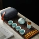 Tùy chỉnh 
            Ru lò làm thủ công bộ trà du lịch mở mảnh có thể nâng cao máy pha trà kung fu cao cấp quà tặng khách hàng nhanh chóng LOGO tùy chỉnh