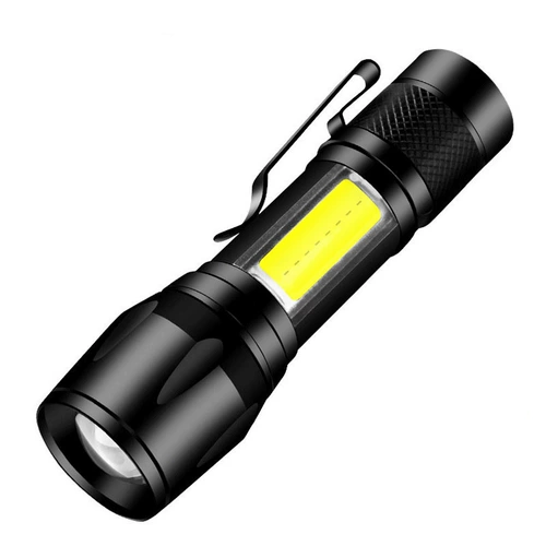 Светодиодный маленький фонарик боковой светильник прочный световой телескопический Zoom USB зарядный набор Mini 511 фонарик