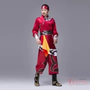 Phong cách dân tộc mới Quần áo Mông Cổ nam Mông Cổ múa trang phục trống phù hợp với bộ đồ mới