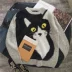Phiên bản tiếng Hàn của áo len mèo hoạt hình mới Nhật Bản nhỏ dày dày đầu người yêu áo len áo hoodie đôi Cặp đôi áo len