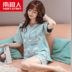 Nam cực đồ ngủ phụ nữ mùa hè cotton Hàn Quốc sinh viên tươi ít phụ nữ phù hợp với quần short ngắn tay dịch vụ nhà có thể được đeo Bộ Pajama