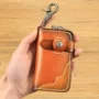 Retro túi khóa cá tính thực tế đơn giản gói thẻ nam hai trong một có thể đặt thẻ chìa khóa sáng tạo túi nữ - Trường hợp chính ví móc khóa loại đẹp