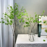 Северная симуляция зеленое растение Моделирование цветы японские висящие часы отдельные ветви пьяные деревянные листовые фальшивые ветви гостиная растения декоративные украшения
