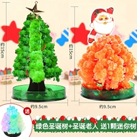 Зеленая рождественская елка+Санта