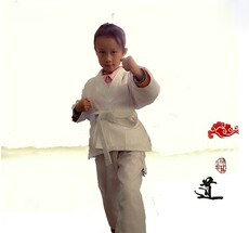 Форма для каратэ 加厚成人儿童空手道服 230克重全棉斜纹布空手道套装春夏长袖男女