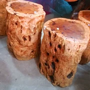 Táo tàu gỗ khối gỗ cây trụ rễ khắc bàn cà phê với ghế phân tự nhiên rắn cây gỗ đứng hoa chậu cơ sở - Các món ăn khao khát gốc